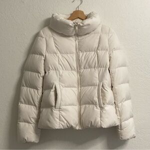 Muji Cream Puffer Jacket